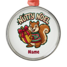 Adorno de Navidad de Ardilla Bonita, Nutty Noel