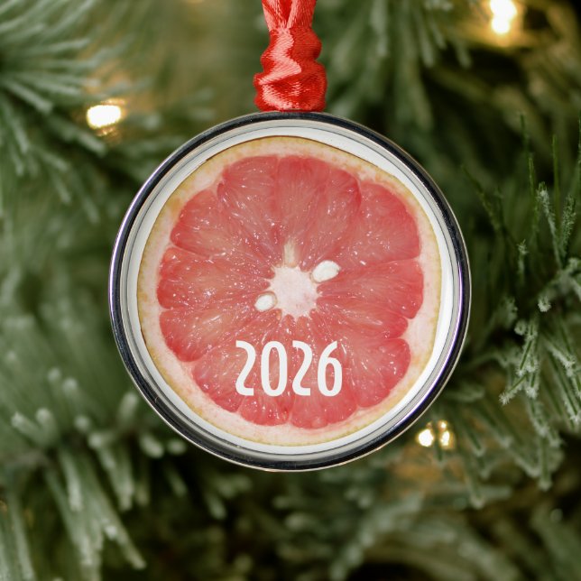 Metálico Adorno de Navidad de Rodaja de Toronja (Árbol)
