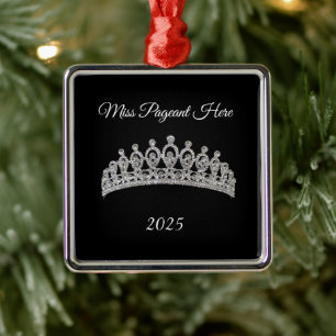 Metálico Adorno de Navidad de Tiara de Princesa