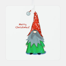 Metálico  Adorno de Navidad Gnomo 