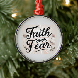 Metálico Adorno de Navidad | Inspirado en la Fe