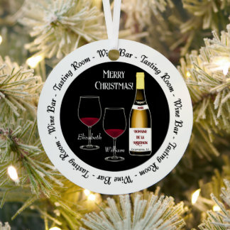 Metálico Adorno de Navidad para Bar de Vino y Sala de Degus