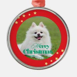 Metálico Adorno de Navidad Personalizado