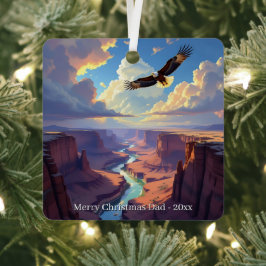 Metálico Adorno de Navidad Personalizado con Tema de Águila