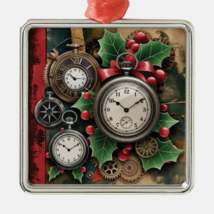 Metálico Adorno de Navidad Steampunk
