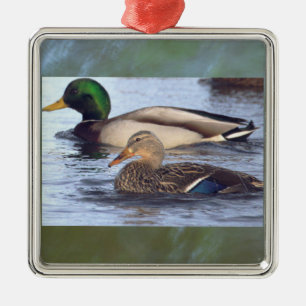 Metálico Adorno de patos reales