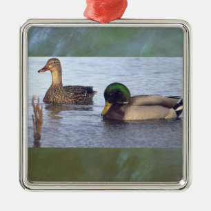 Metálico Adorno de patos reales