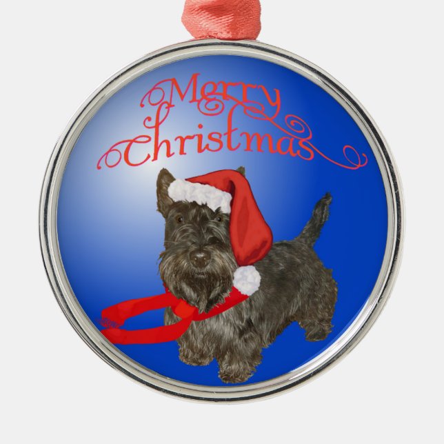 Metálico Adorno de perro Scottie (Frente)