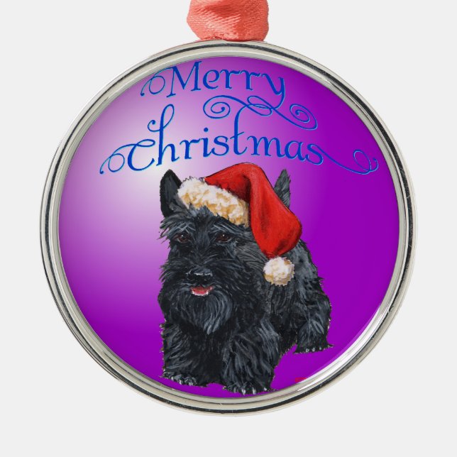 Metálico Adorno de perro Scottie (Frente)