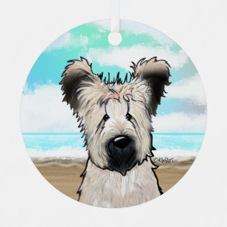 Metálico Adorno de vidrio KiniArt Beach Briard