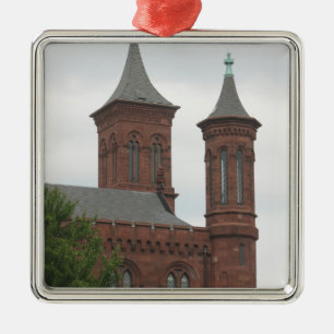 Metálico Adorno del Castillo Smithsonian de Washington DC