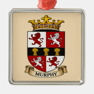 Metálico Adorno del Escudo de Armas de la Familia Murphy