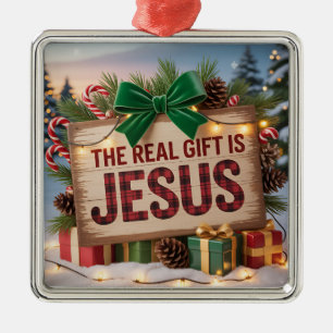 Metálico Adorno Jesús Regalo Real