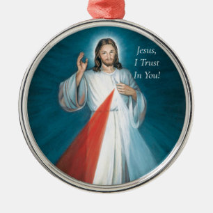 Metálico adorno metalizado de misericordia divina