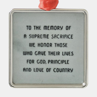 Metálico Adorno militar de honor y recuerdo