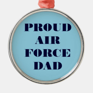Metálico Adorno Orgulloso Padre Fuerza Aérea