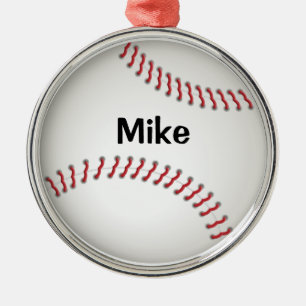 Metálico Adorno personalizado de béisbol