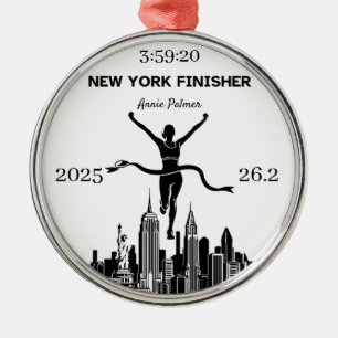 Metálico Adorno Personalizado para Finalista de la Maratón 