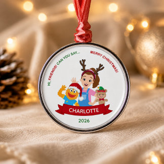 Metálico Adorno personalizado para niños pequeños, adorno d