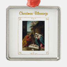 Adorno Religioso de Navidad y Bendiciones de la Na