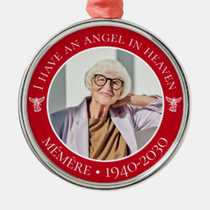 Metálico Ángel en el cielo Adorno conmemorativo de Navidad
