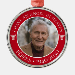 Metálico Ángel en el cielo adorno conmemorativo de Navidad 