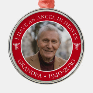 Metálico Ángel en el Cielo Adorno de Navidad conmemorativo 