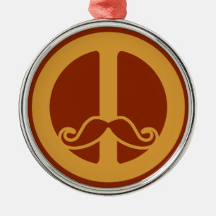 Metálico El adorno de los Stache de la Paz