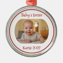 El Primer Adorno de Navidad de Wit Baby con Foto y