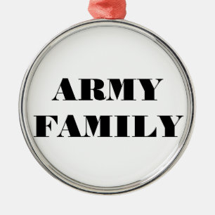Metálico Familia del Ejército de Adorno