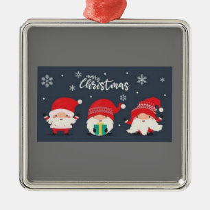 METÁLICO **GNOMOS DE NAVIDAD** ADORNO DE NAVIDAD