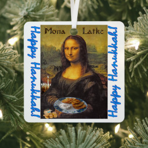 Metálico Hanukkah + adorno de árbol de Navidad