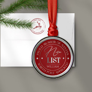 Metálico Medalla de Adorno de Lista Bonita Personalizada