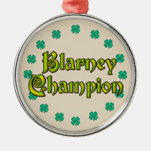 Metálico Medalla de Campeón de Blarney Adorno de Metal