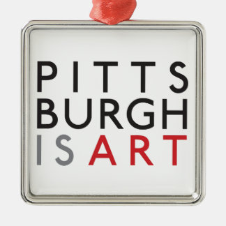 Metálico Pittsburgh es un adorno de feriado artístico