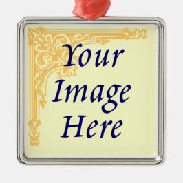 Metálico Plantilla de adorno de foto personalizada