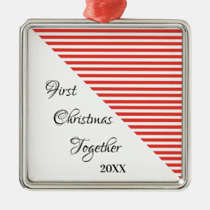 Metálico PRIMER NAVIDAD JUNTOS 20xx Adorno