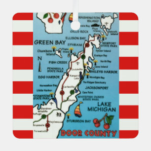 Metálico Puerta Colorida Condado Door Wisconsin Adorno de M