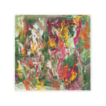 Metalizado arte abstracto en la pared de alegría f