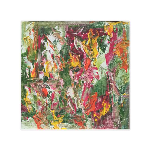 Metalizado arte abstracto en la pared de alegría f (Anverso)