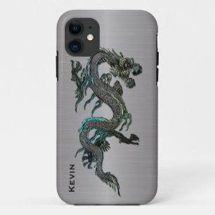 Metalizado Aspecto Dragon iPhone 5S funda