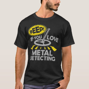 Metalizado detección de camisetas divertidas