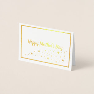 Metalizado Feliz Día de la Madre con tarjeta de Relieve metal