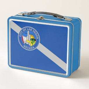 Metalizado Lunchbox inoxidable con bandera de Las 