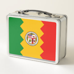 Metalizado Lunchbox inoxidable con bandera de Los