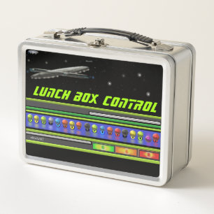 Metalizado Lunchbox U.F.O SPACE TEMA de eliteArtKT
