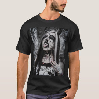Metalizado negro 2 camiseta masculina