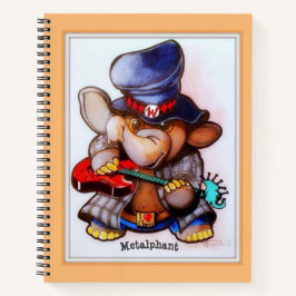 Metalphant con Cuaderno Espiral de Arte Guitarra
