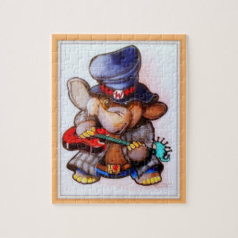 Metalphant con el rompecabezas de la guitarra -