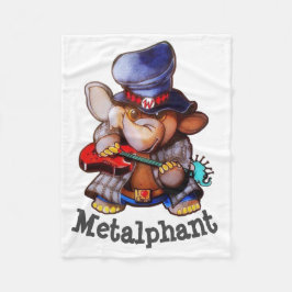 Metalphant con la manta del paño grueso y suave de